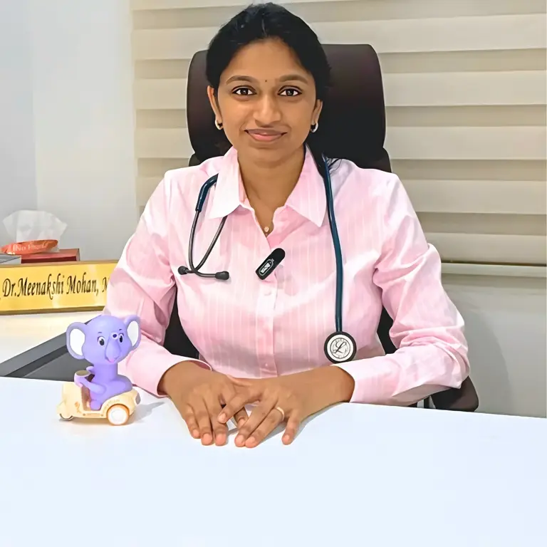 Dr. Meenakshi Mohan, MBBS MD, Consultant Pediatrician at Vedha Pediacare in Seshadripuram, Bangalore