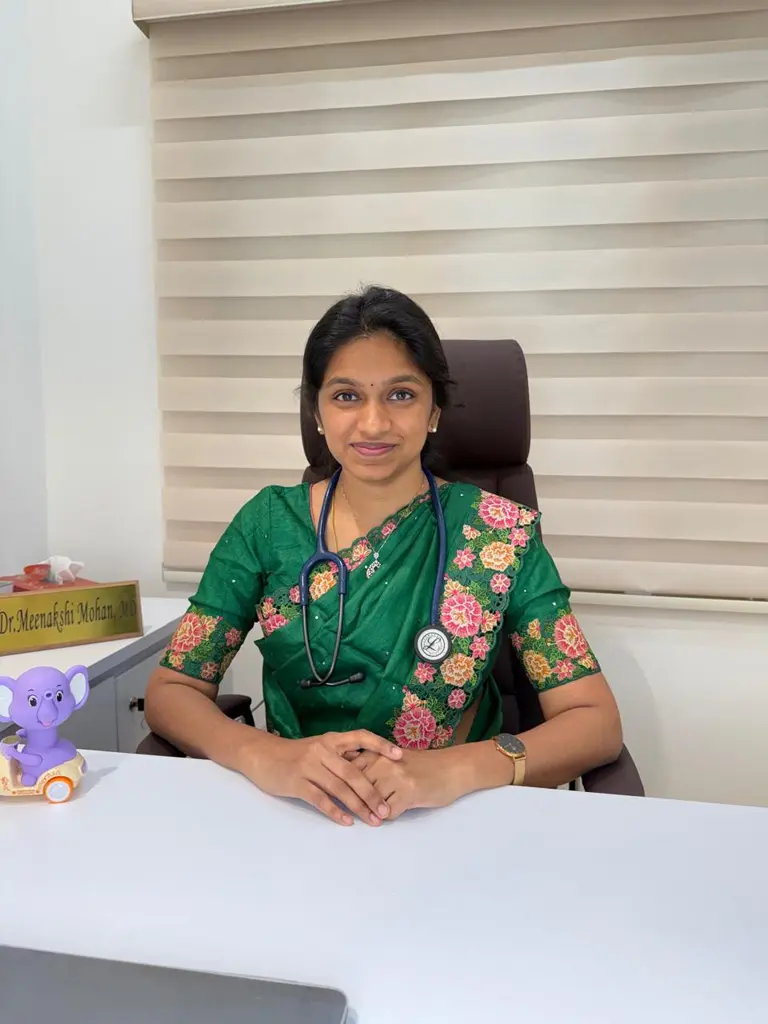 Dr. Meenakshi Mohan, MBBS MD, Consultant Pediatrician at Vedha Pediacare