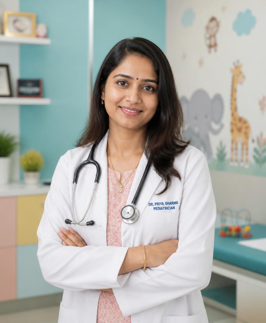 Dr. Meenakshi Mohan, Consultant Pediatrician at Vedha Pediacare, Seshadripuram, Bangalore